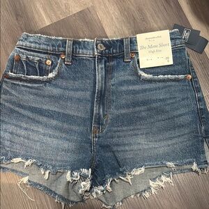 Abercrombie & Fitch Women's Blue Denim Shorts
